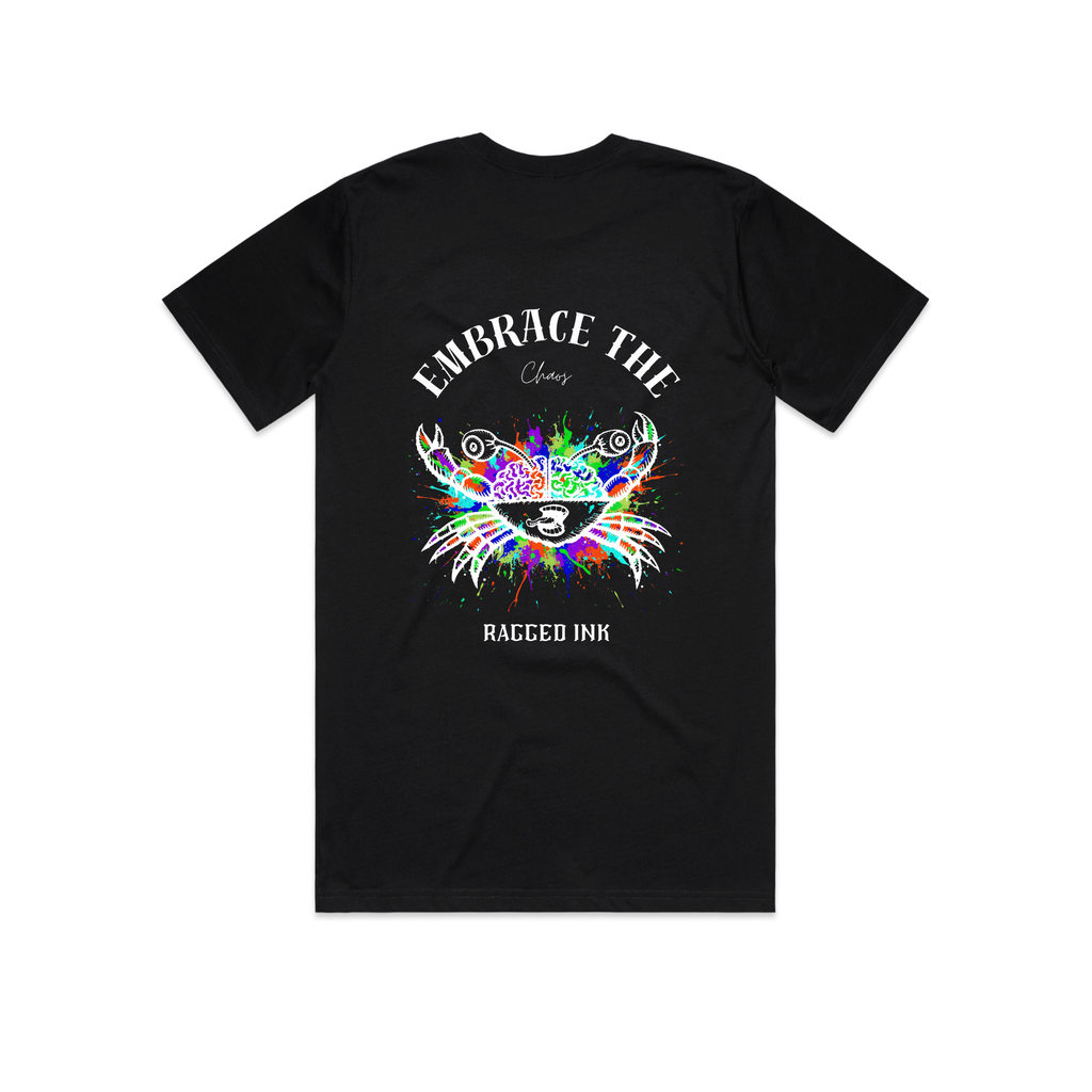 Embrace the Chaos Crab Colorful T Shirt