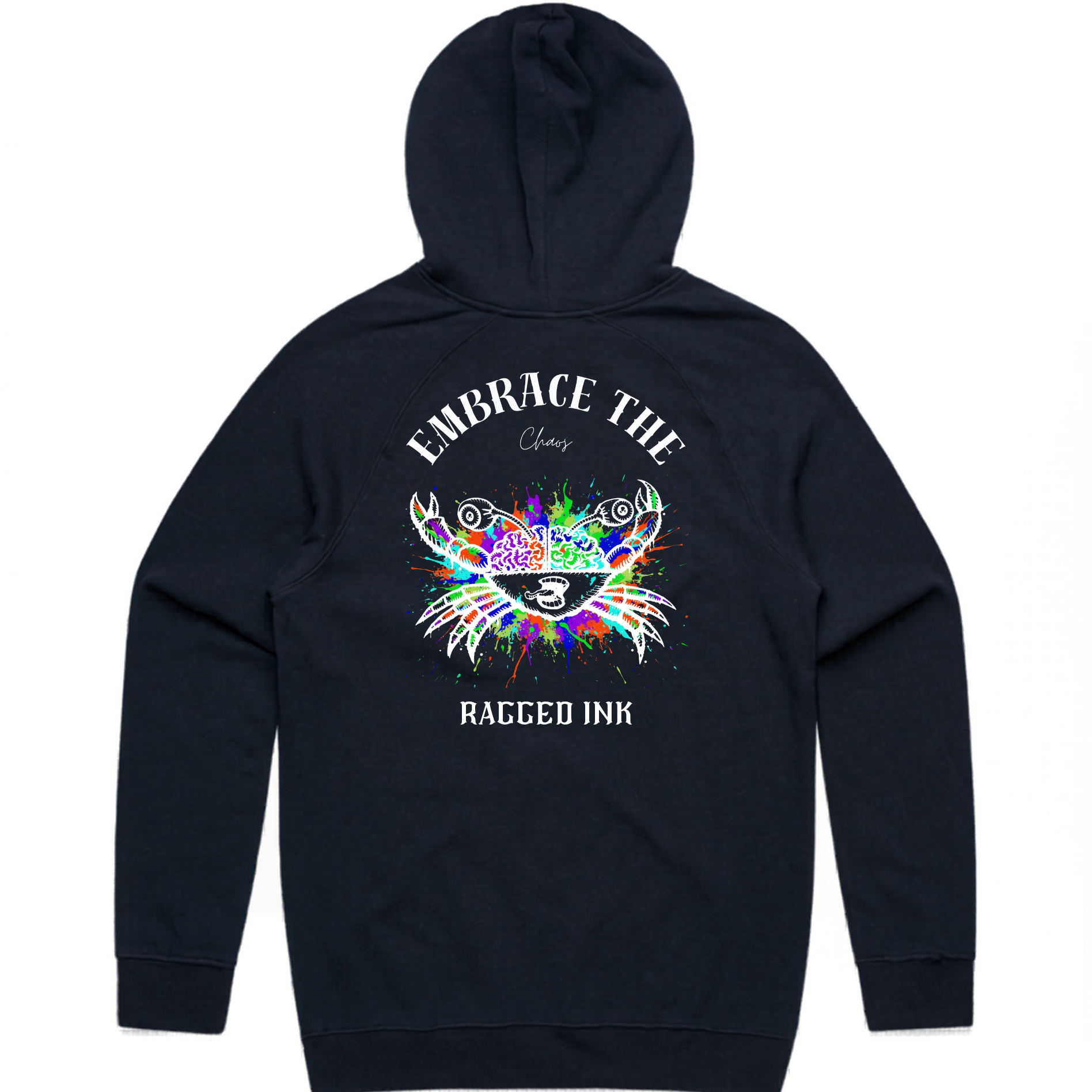Embrace the Chaos Colorful crab Hoodie
