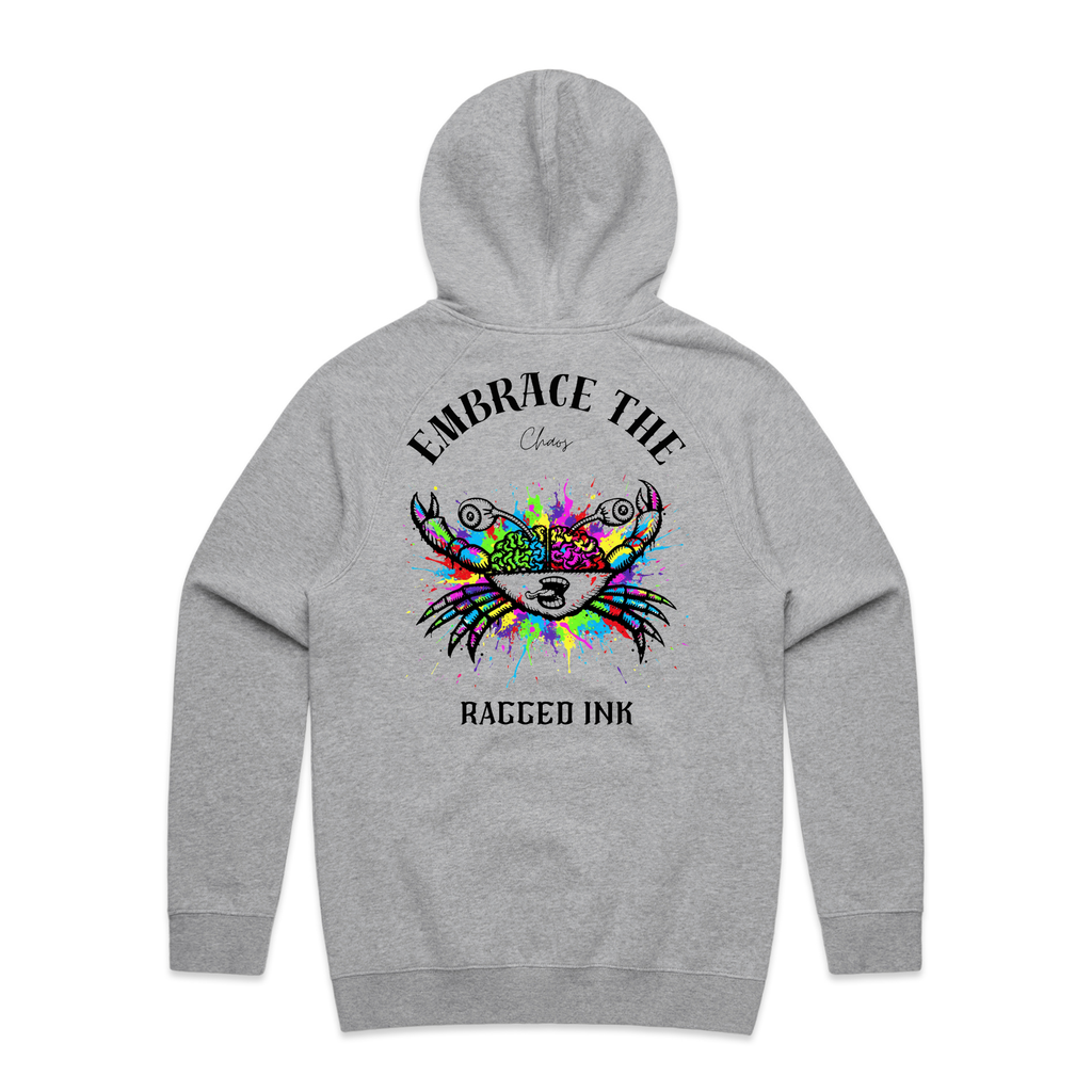 Embrace the Chaos Colorful crab Hoodie