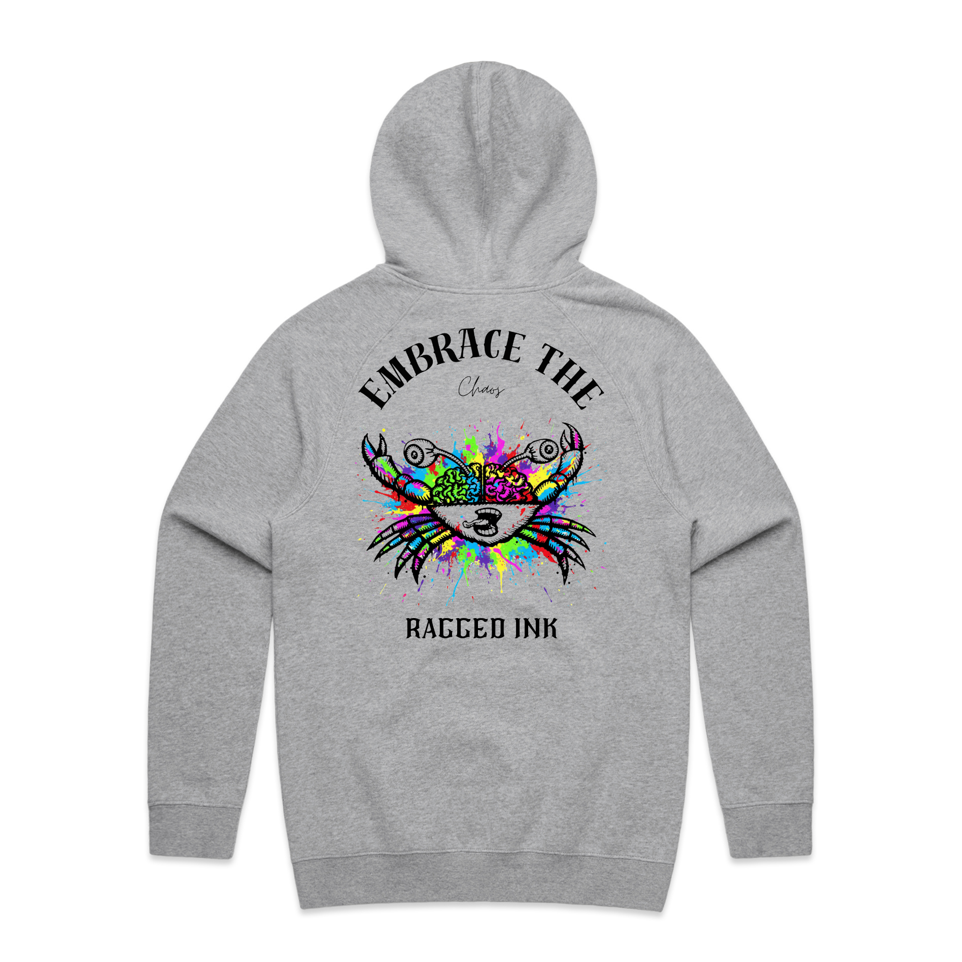 Embrace the Chaos Colorful crab Hoodie
