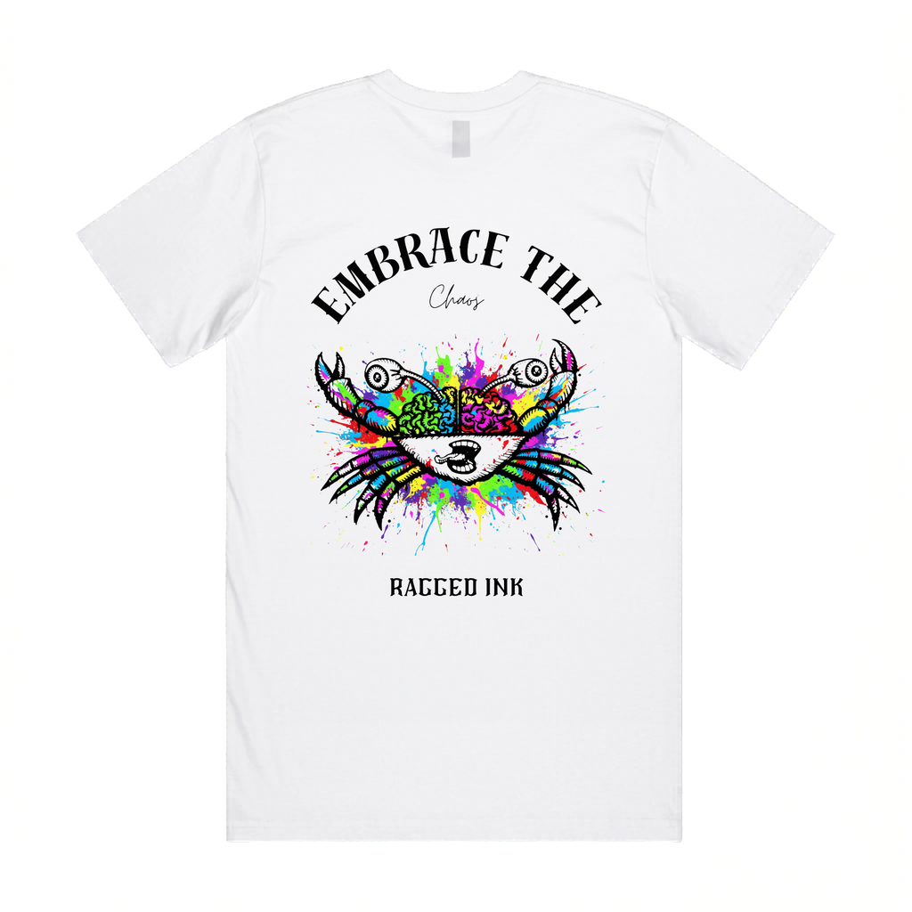 Embrace the Chaos Crab Colorful T Shirt