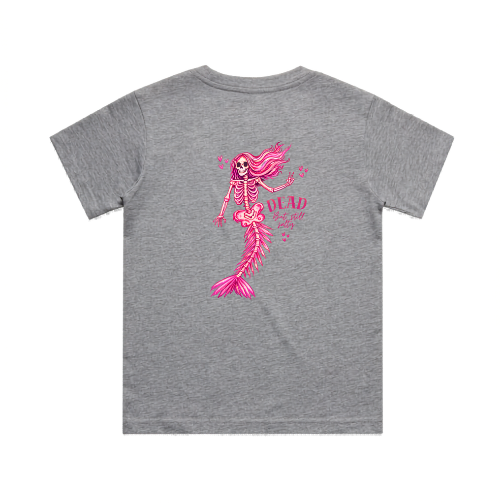 Dead but still Salty Pink Mermaid T shirt