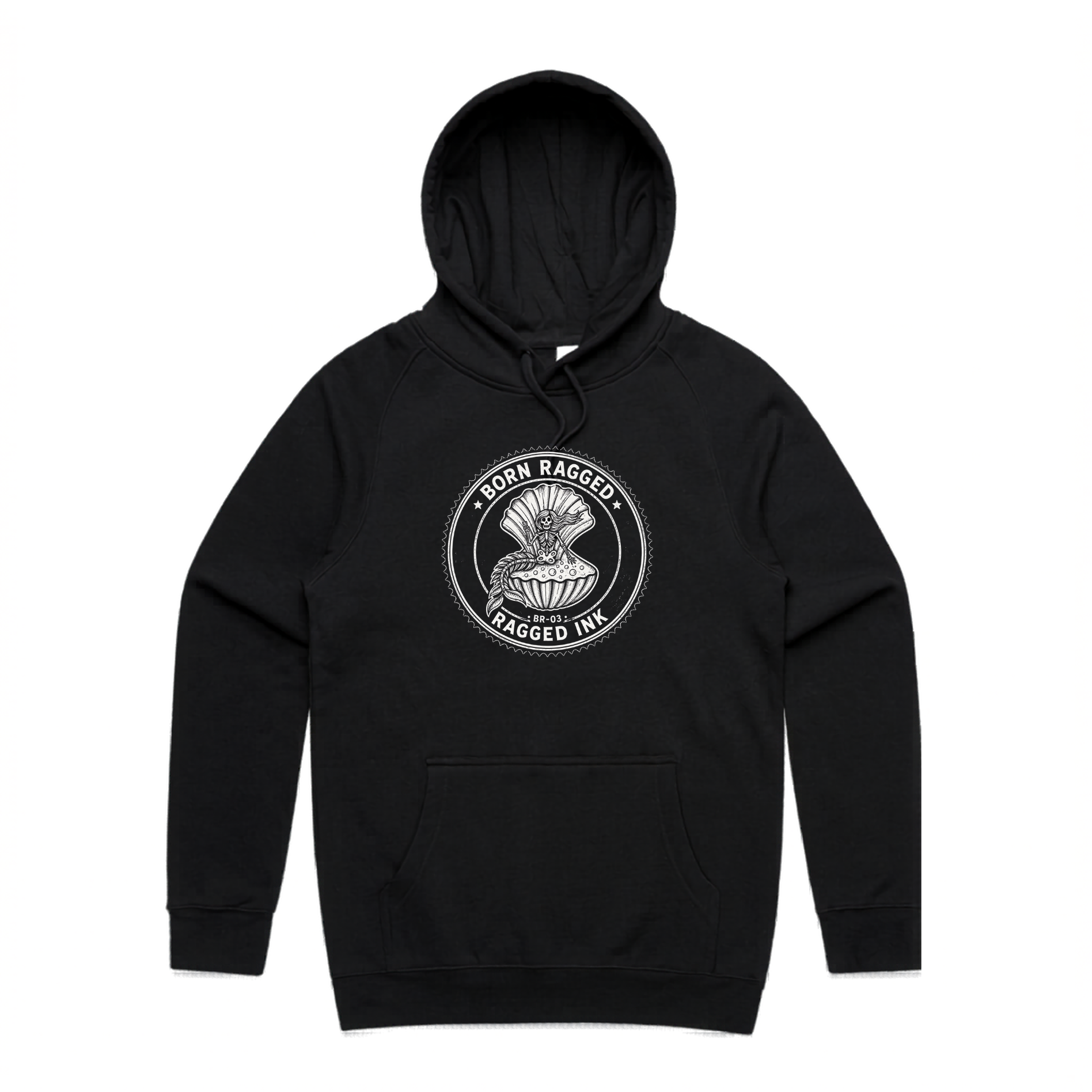 Mermaid in Shell - Stamp Hoodie