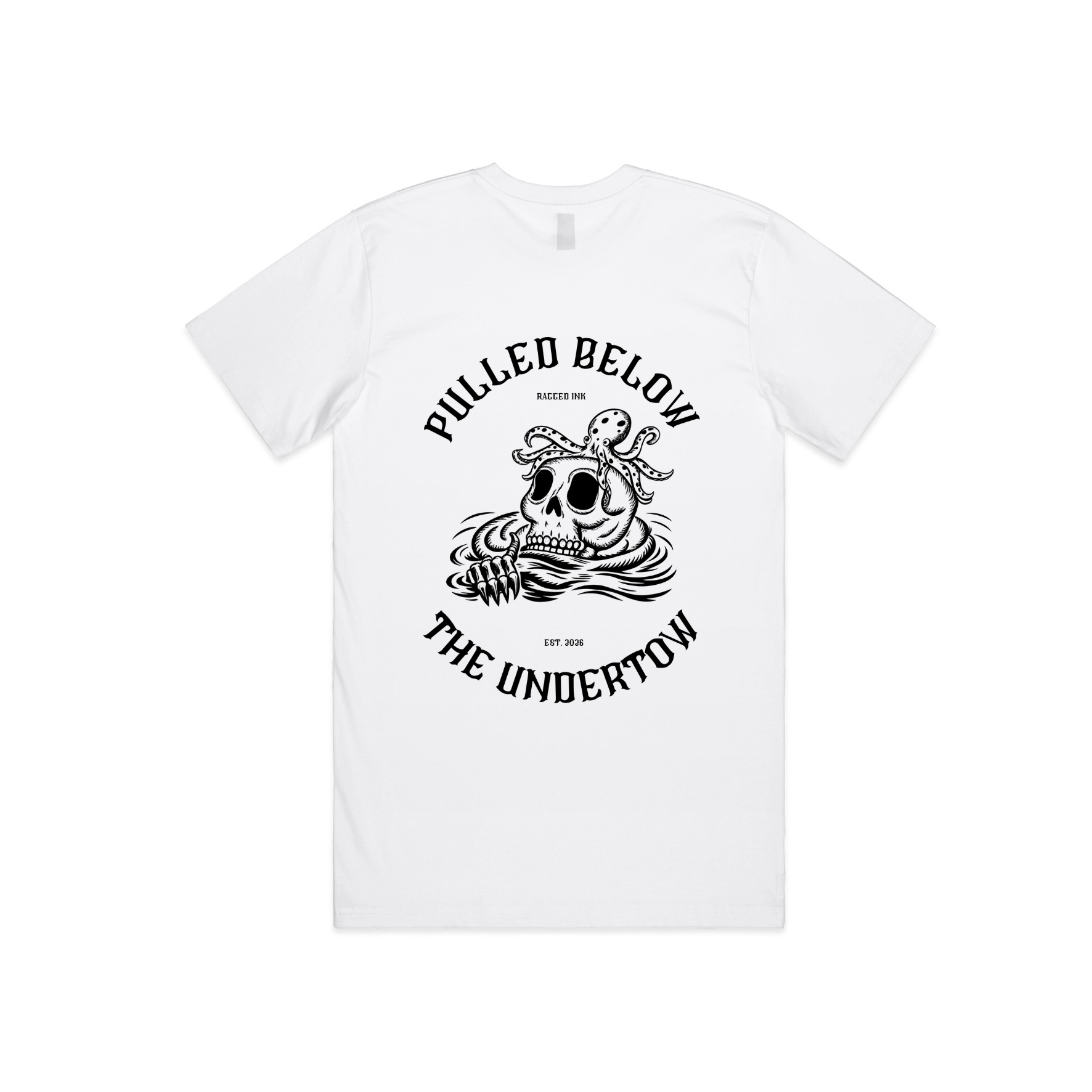 Pulled Below the Undertow - Drowning Skeleton T shirt