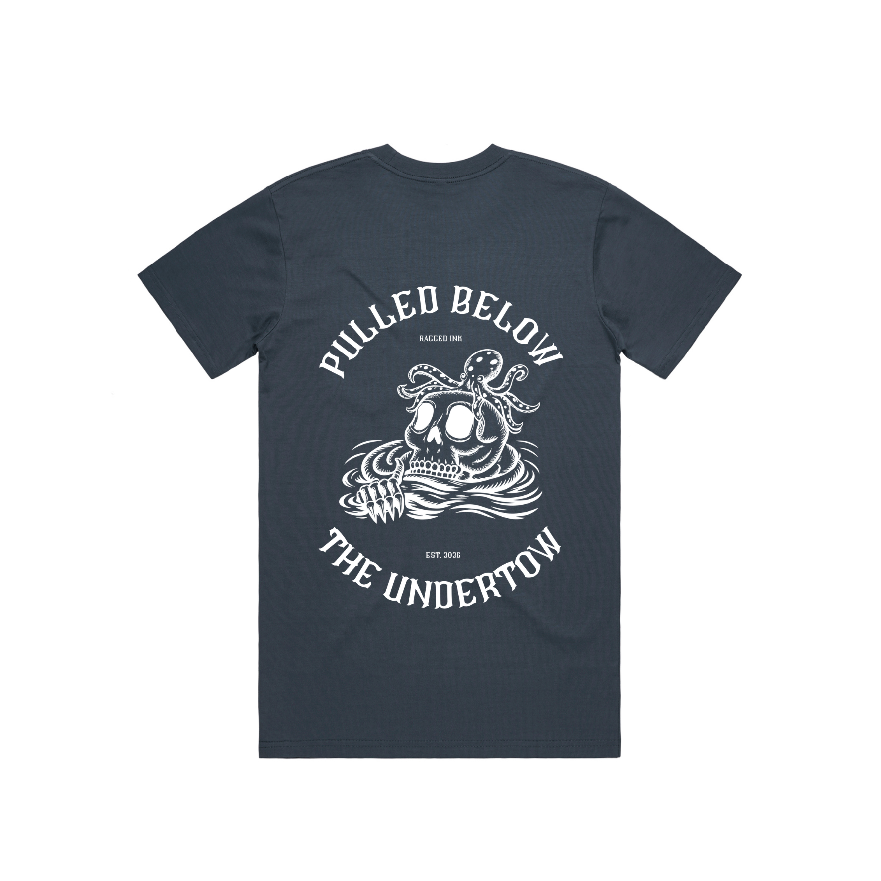 Pulled Below the Undertow - Drowning Skeleton T shirt