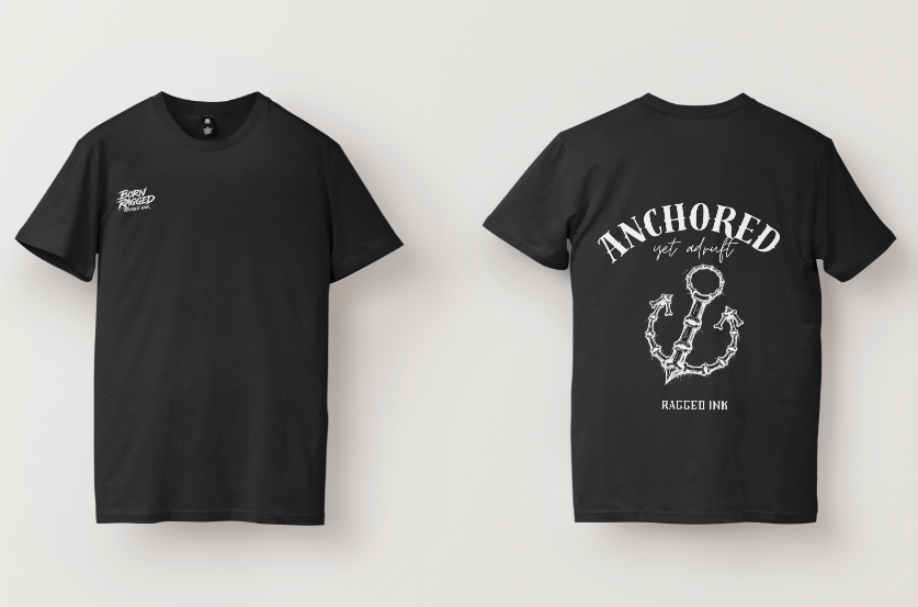 "Anchored Yet Adrift" - Tattoo inspired T shirt