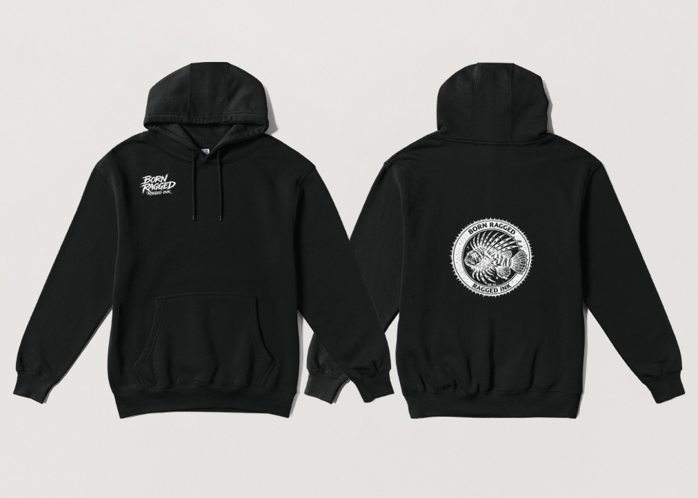 Hoodie - Born Ragged Stamp Colletion - Lion Fish
